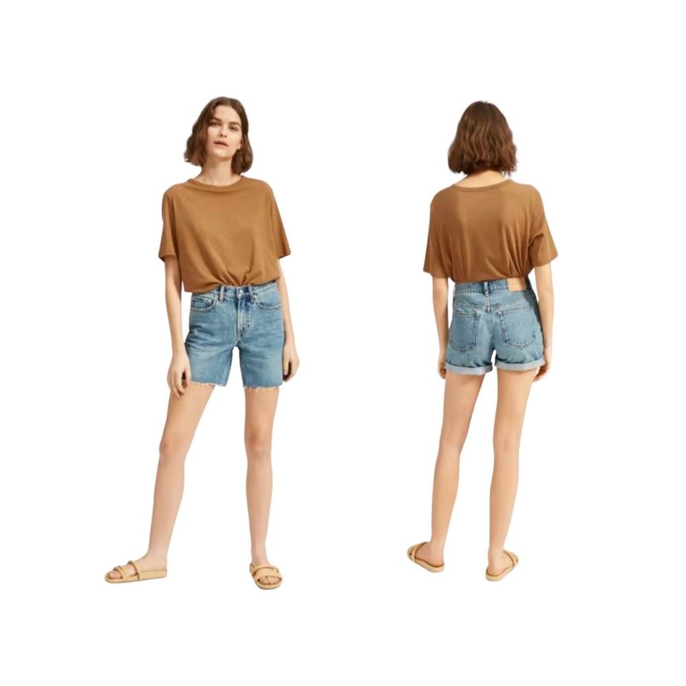 Everlane Relaxed Raw Hem Shorts Size 26